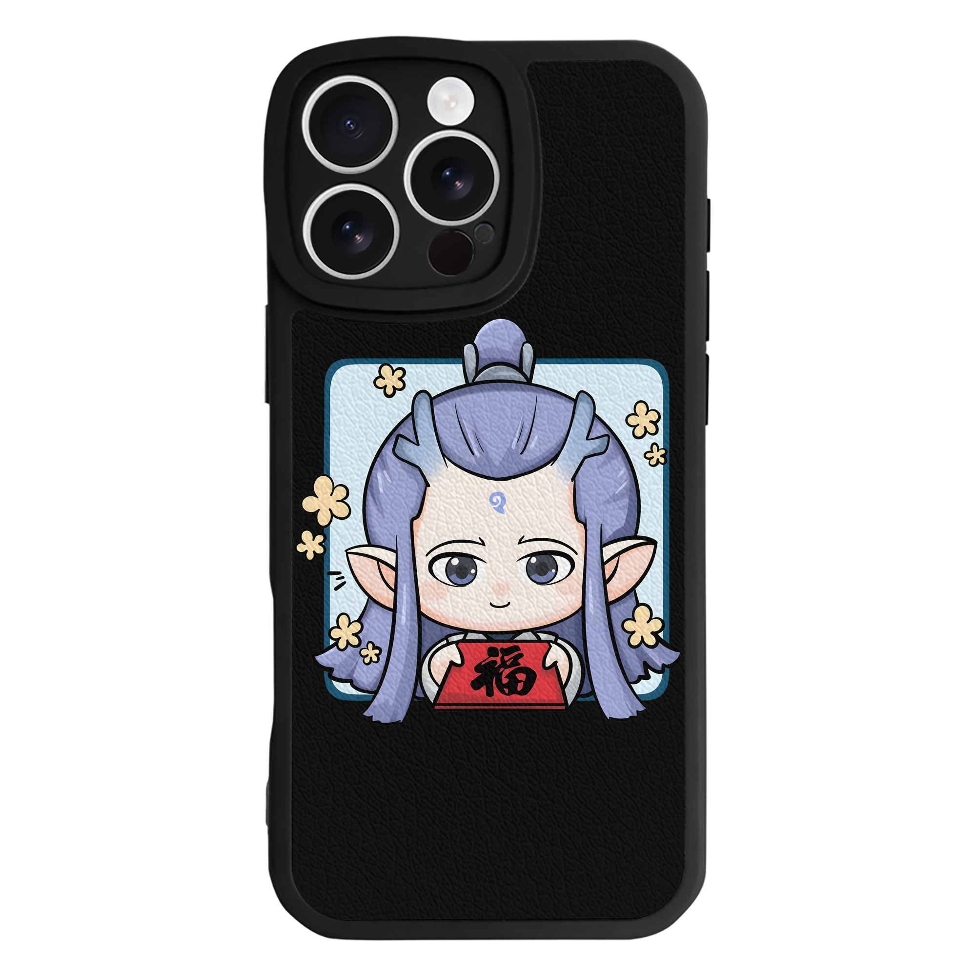 （画像用） Ne Zha 2 ナタ 魔童の大暴れ 【iPhone 16シリーズ対応】シリコンスマホケース（レザー調） 材質：シリコン